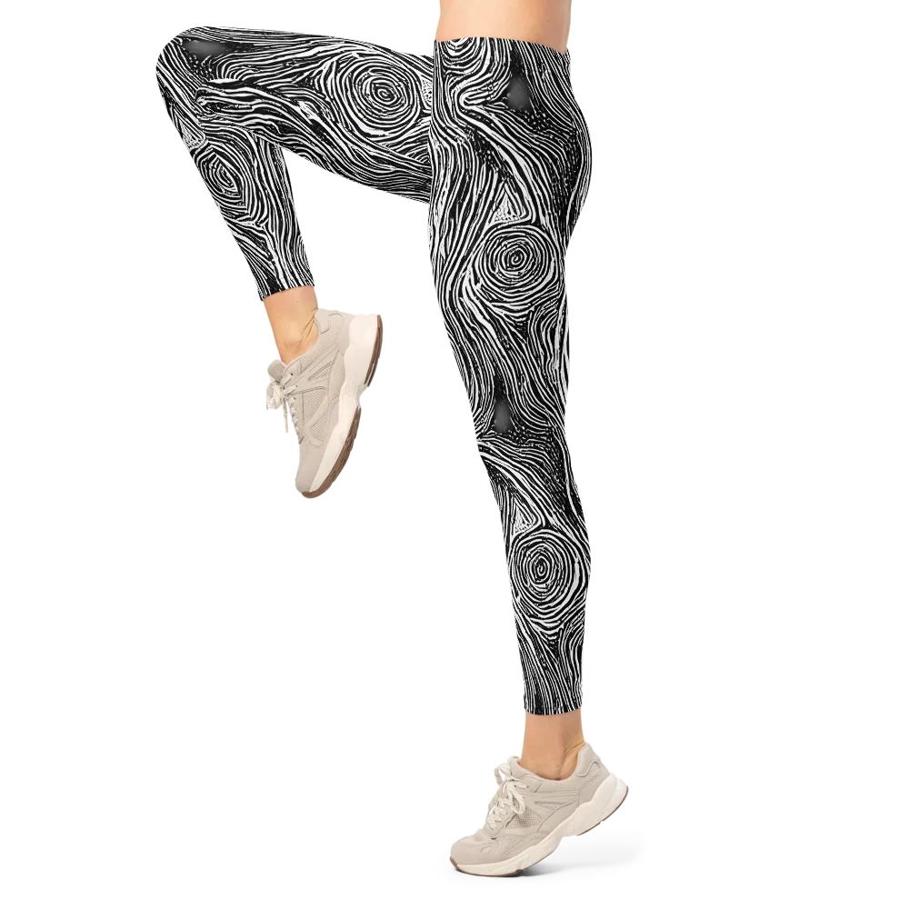 Fluid Timber on Leggings — Left