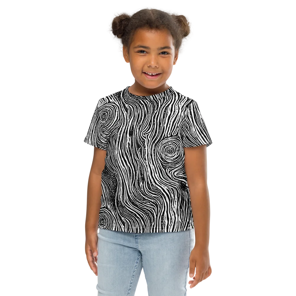 Fluid Timber on Kids Crew Neck T-Shirt — Front