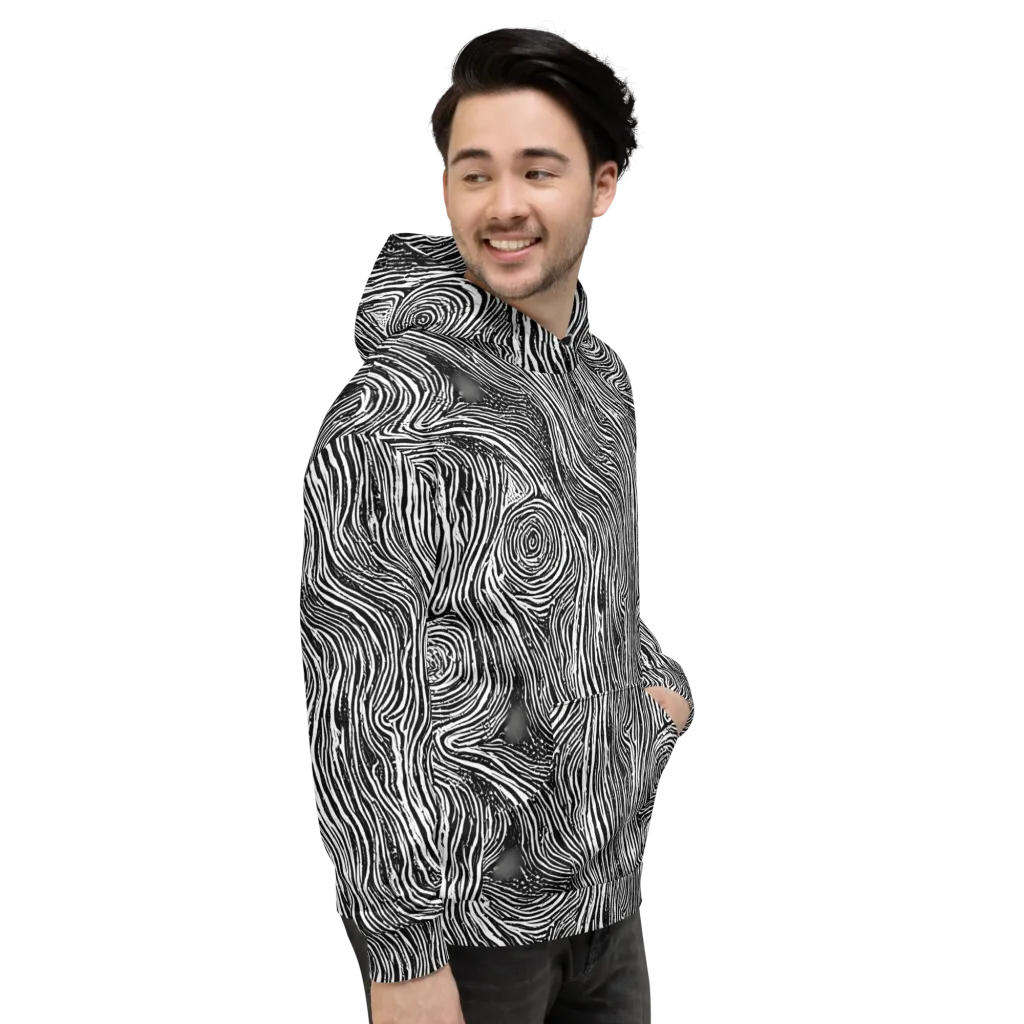 Fluid Timber on Hoodie — Right