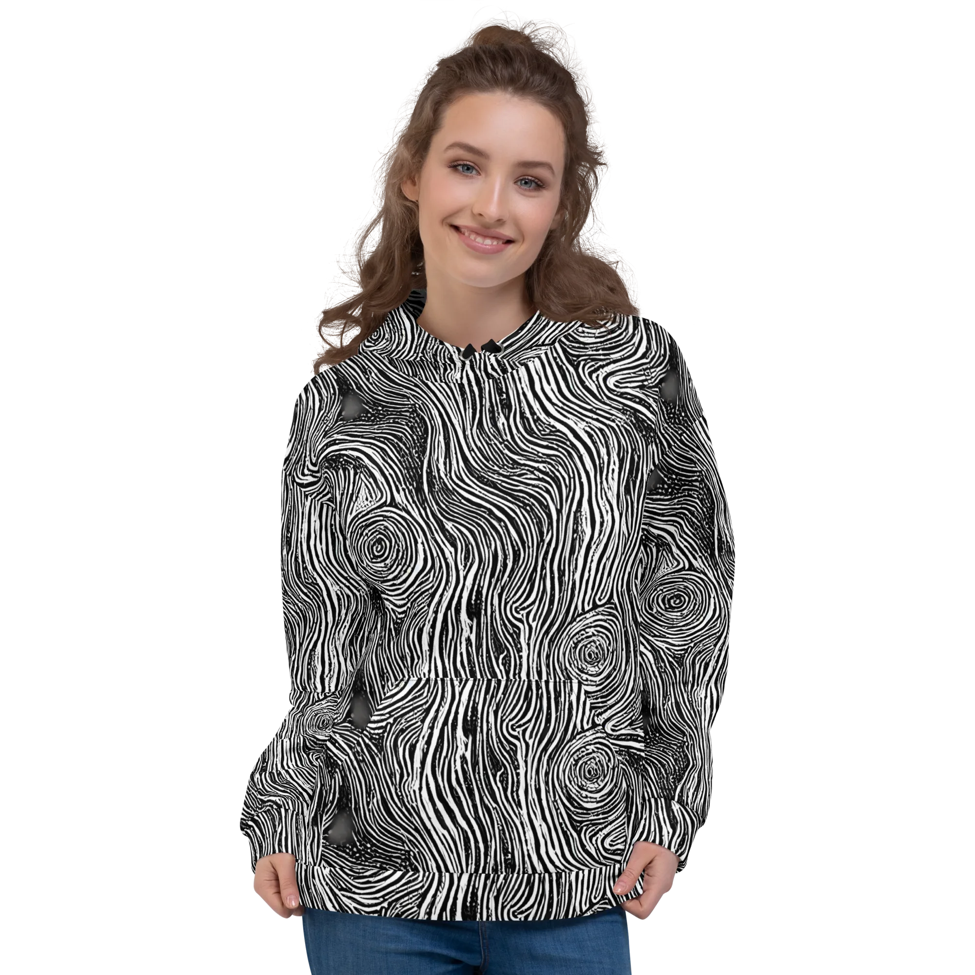 Fluid Timber on Hoodie — Front
