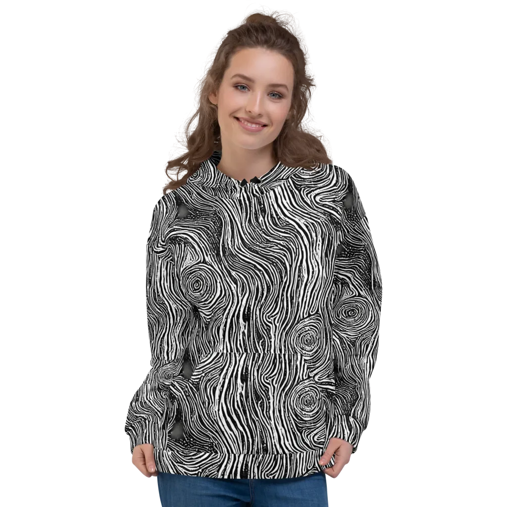 Fluid Timber on Hoodie — Front