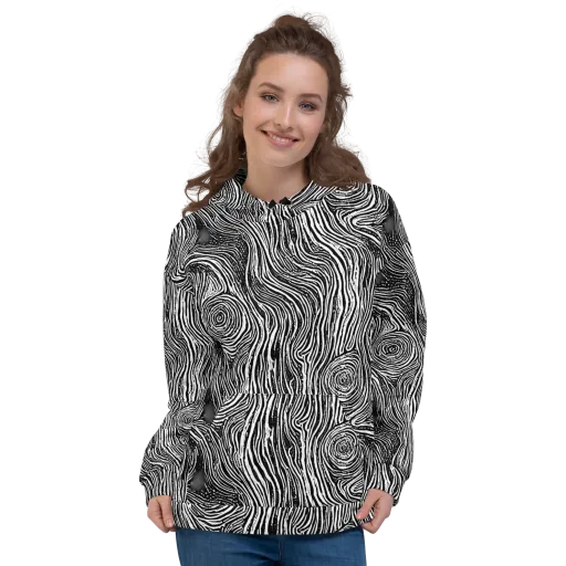 Fluid Timber on a Hoodie