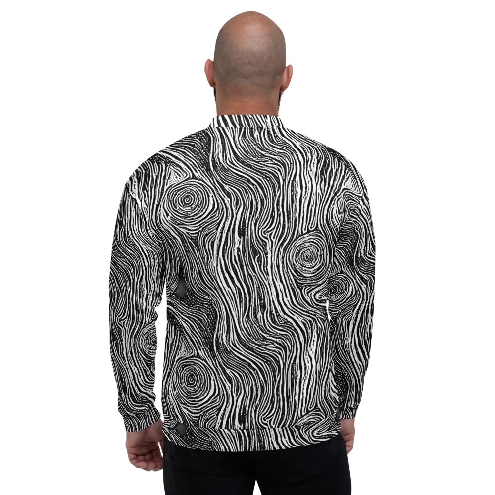 Fluid Timber on Bomber Jacket — Back