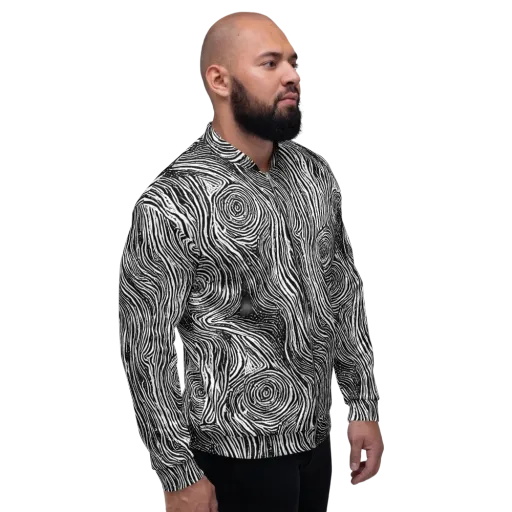 Fluid Timber on a Bomber Jacket