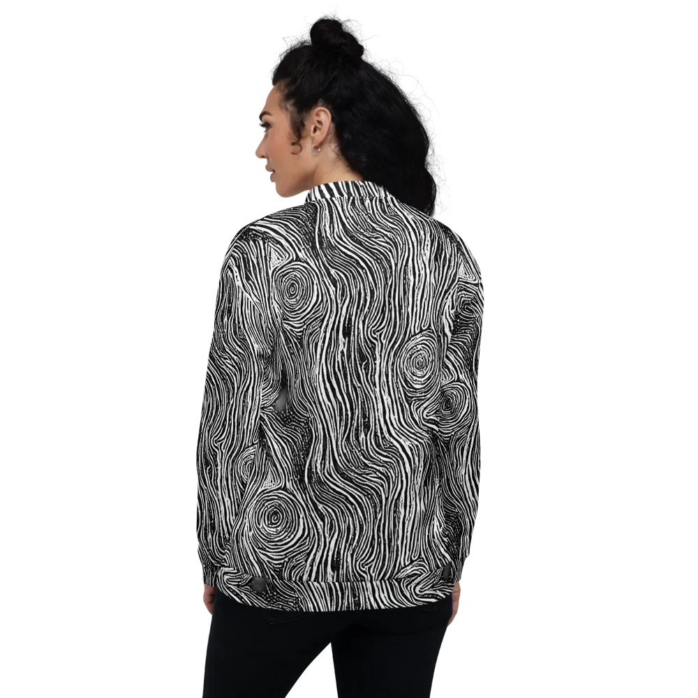 Fluid Timber on Bomber Jacket — Back