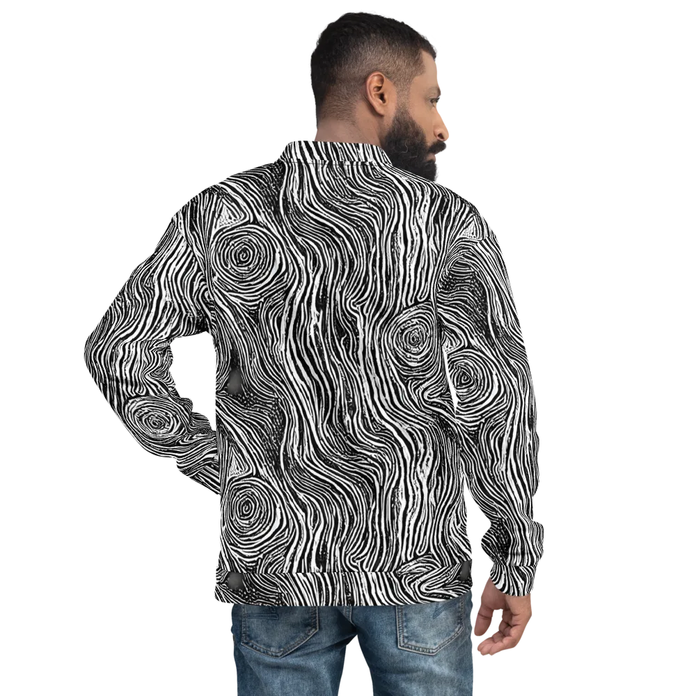 Fluid Timber on Bomber Jacket — Back