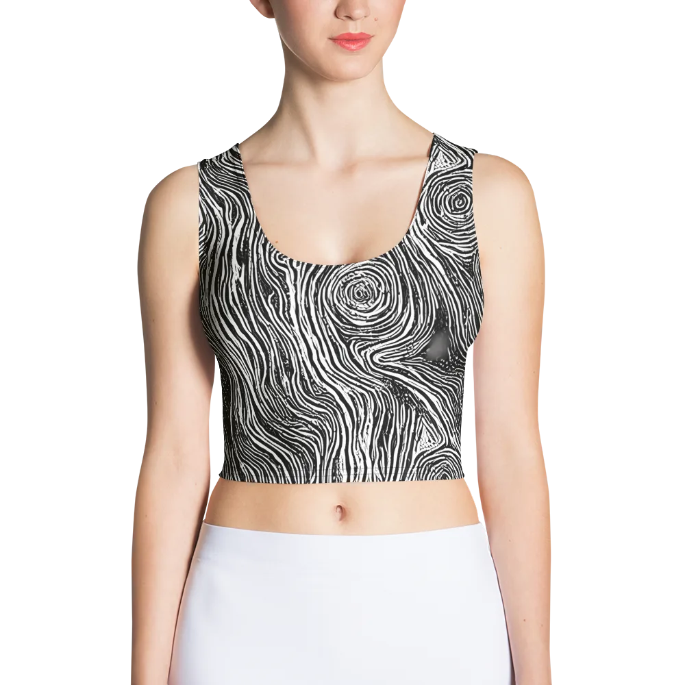 Fluid Timber on Crop Top — Front