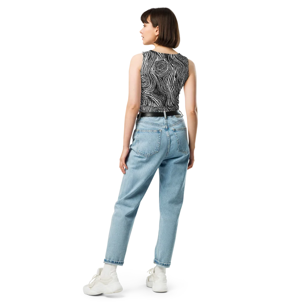 Fluid Timber on Crop Top — Back