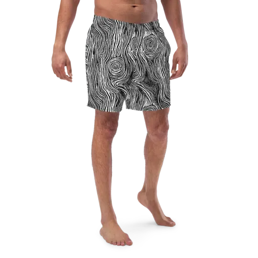 Fluid Timber on a Swim Trunks