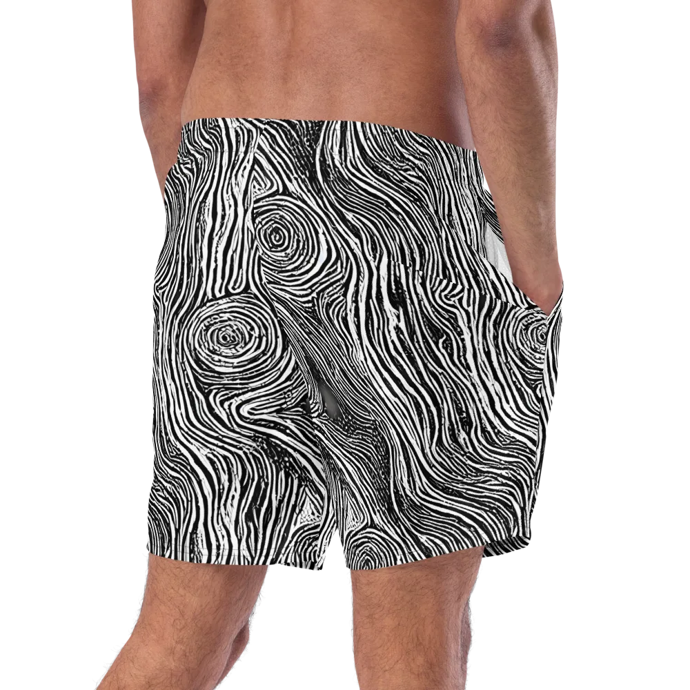 Fluid Timber on Swim Trunks — Right Back