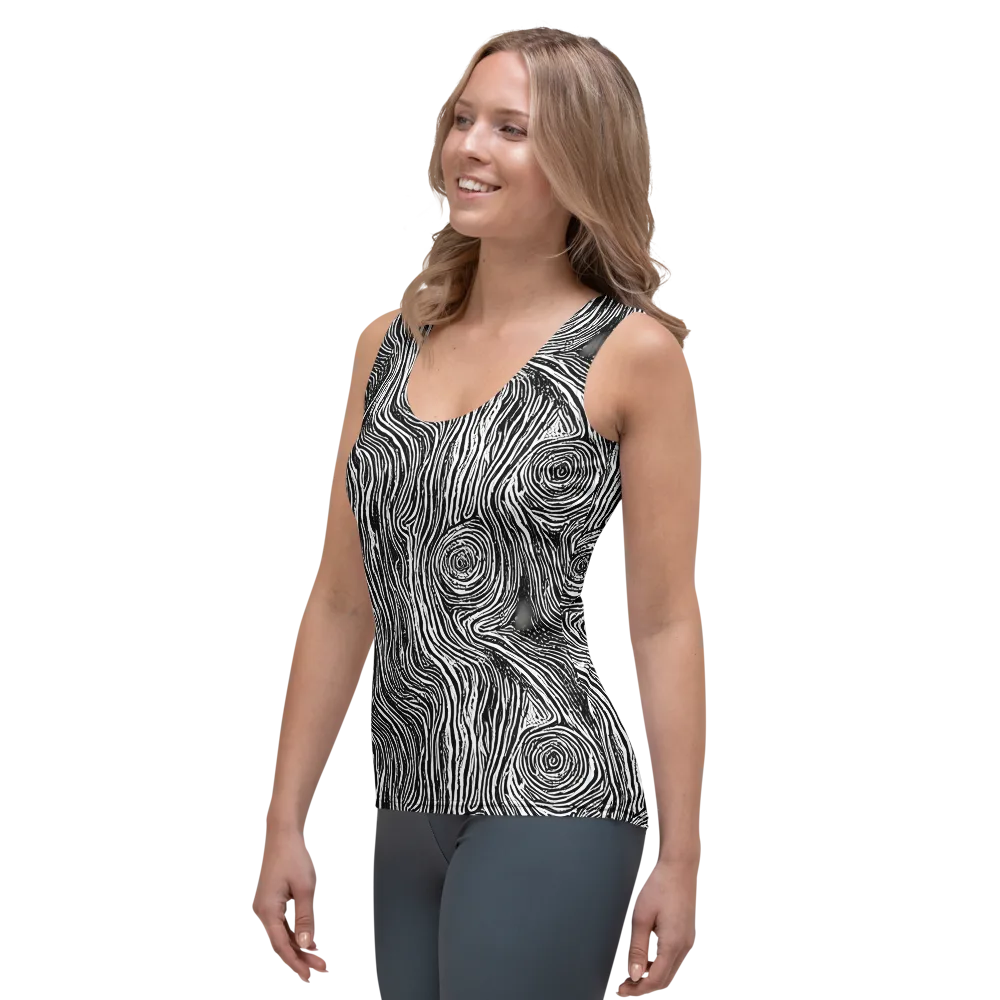 Fluid Timber on Women's Tank Top — Left Front