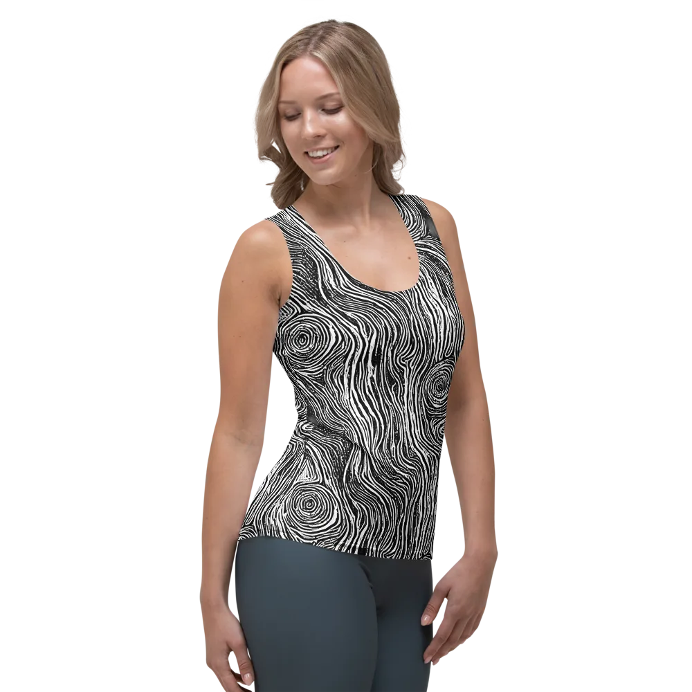 Fluid Timber on Women's Tank Top — Right Front