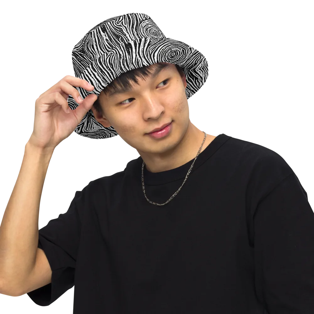 Fluid Timber on Reversible Bucket Hat — Front Inside
