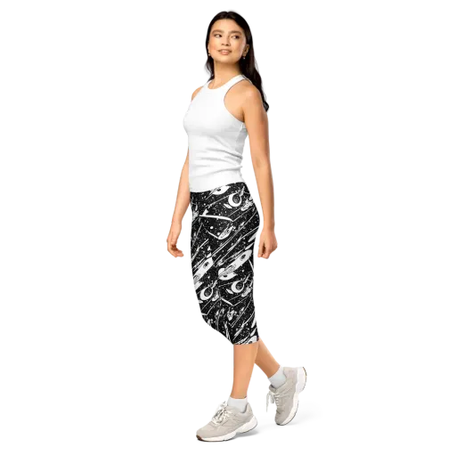 Black Hole Ballet on a Capri Leggings