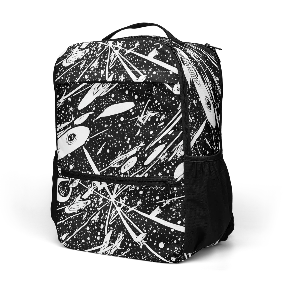 Black Hole Ballet on Utility Backpack — Left Front