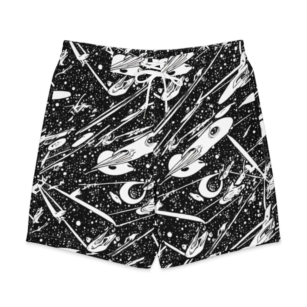 Black Hole Ballet on Men's Board Shorts — Front
