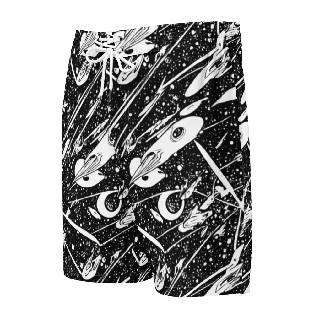 Black Hole Ballet on Men's Board Shorts — Front