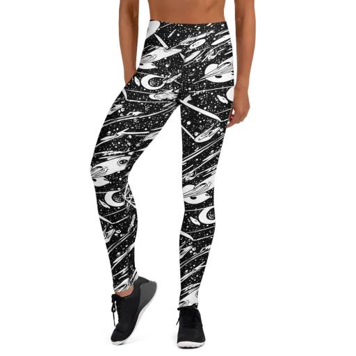 Black Hole Ballet on a Yoga Leggings