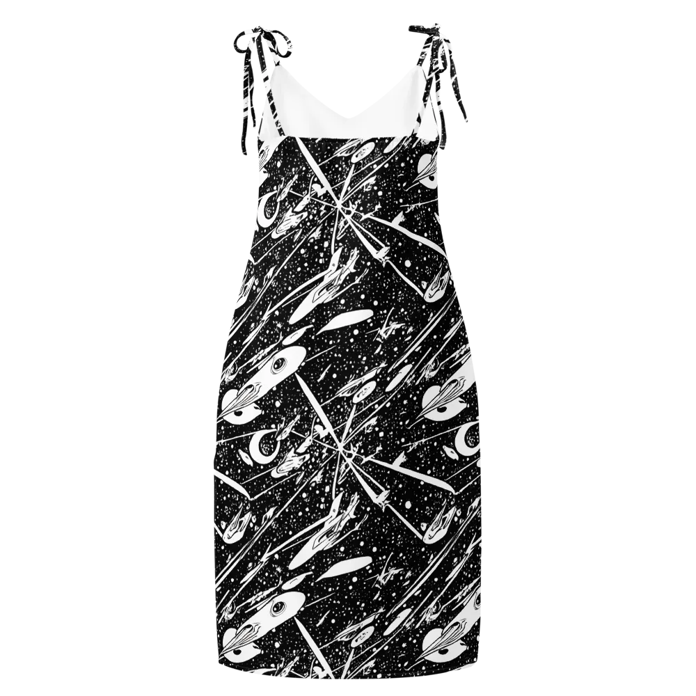 Black Hole Ballet on Slip Dress — Back