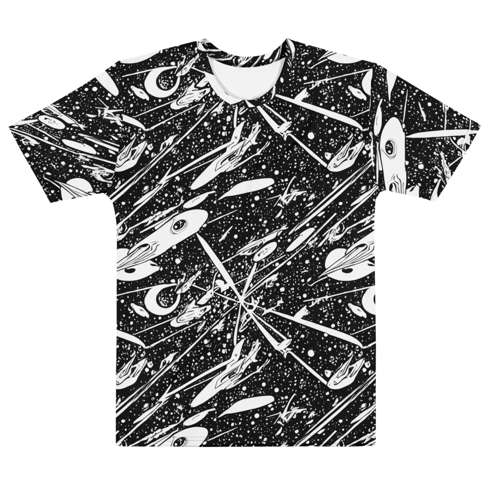 Black Hole Ballet on Men's Cotton Crew Neck T-Shirt — Front