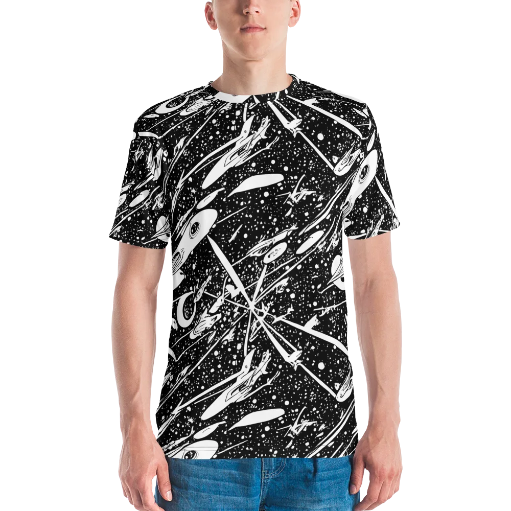 Black Hole Ballet on Men's Crew Neck T-Shirt — Front