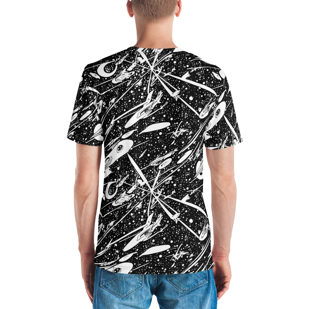 Black Hole Ballet on Men's Crew Neck T-Shirt — Back