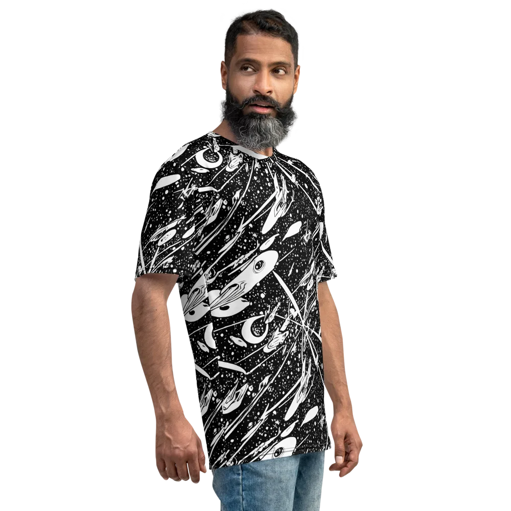 Black Hole Ballet on Men's Crew Neck T-Shirt — Right