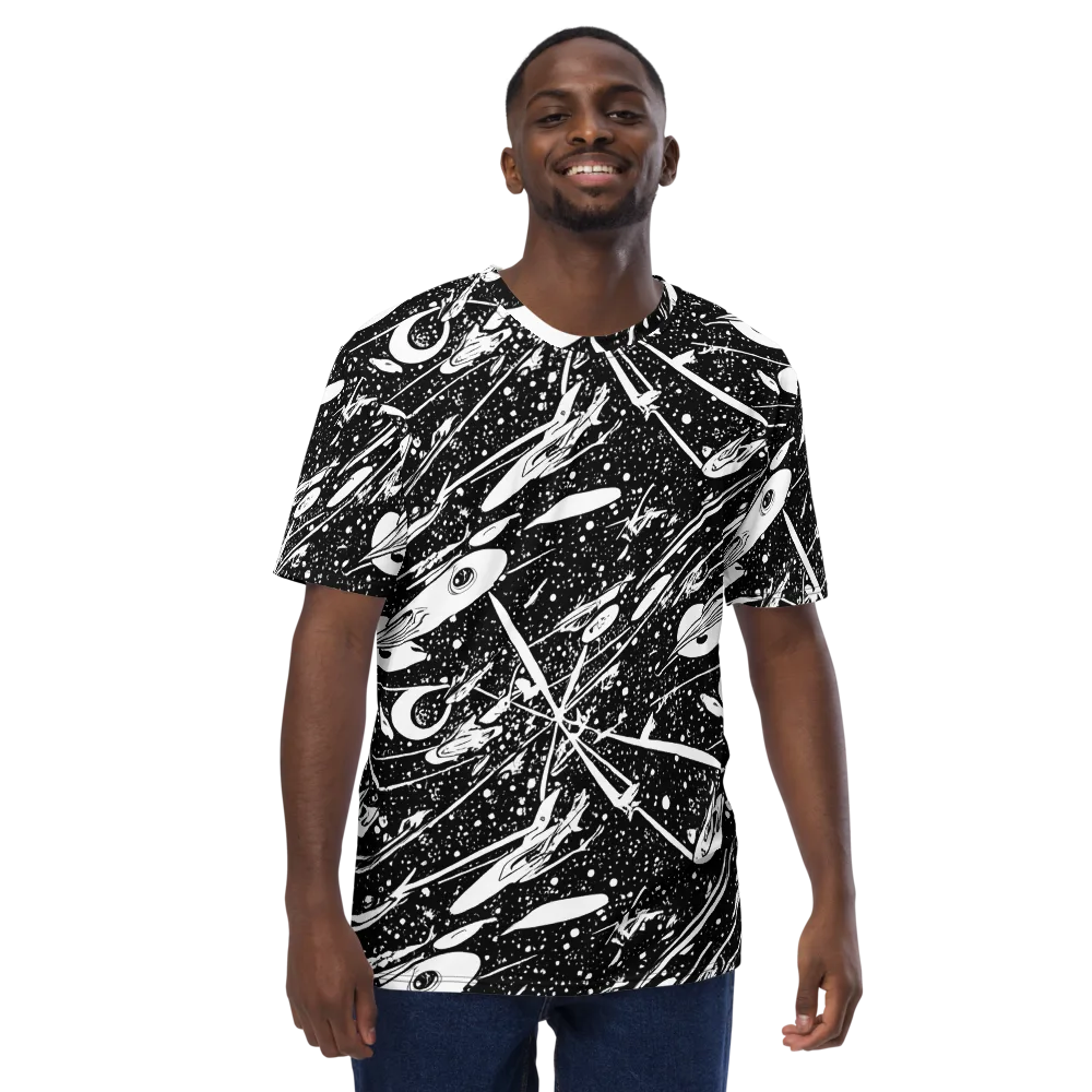Black Hole Ballet on Men's Crew Neck T-Shirt — Front