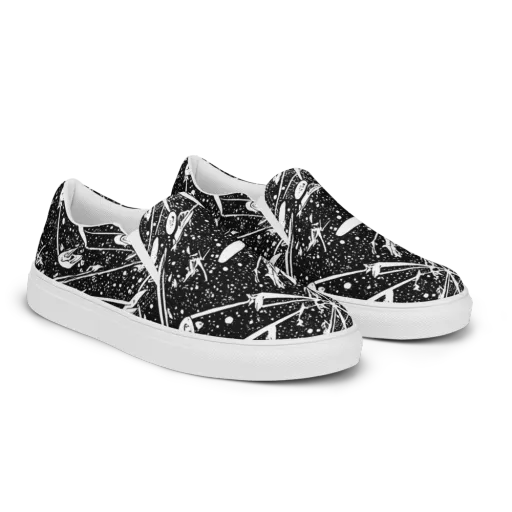 Black Hole Ballet on a Men's Slip-On Canvas Shoes