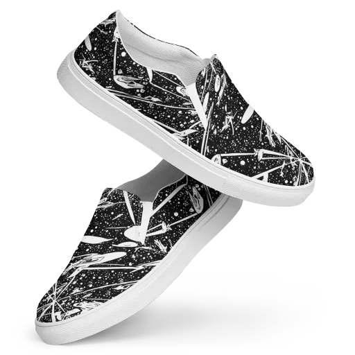 Black Hole Ballet on a Women's Slip-On Canvas Shoes
