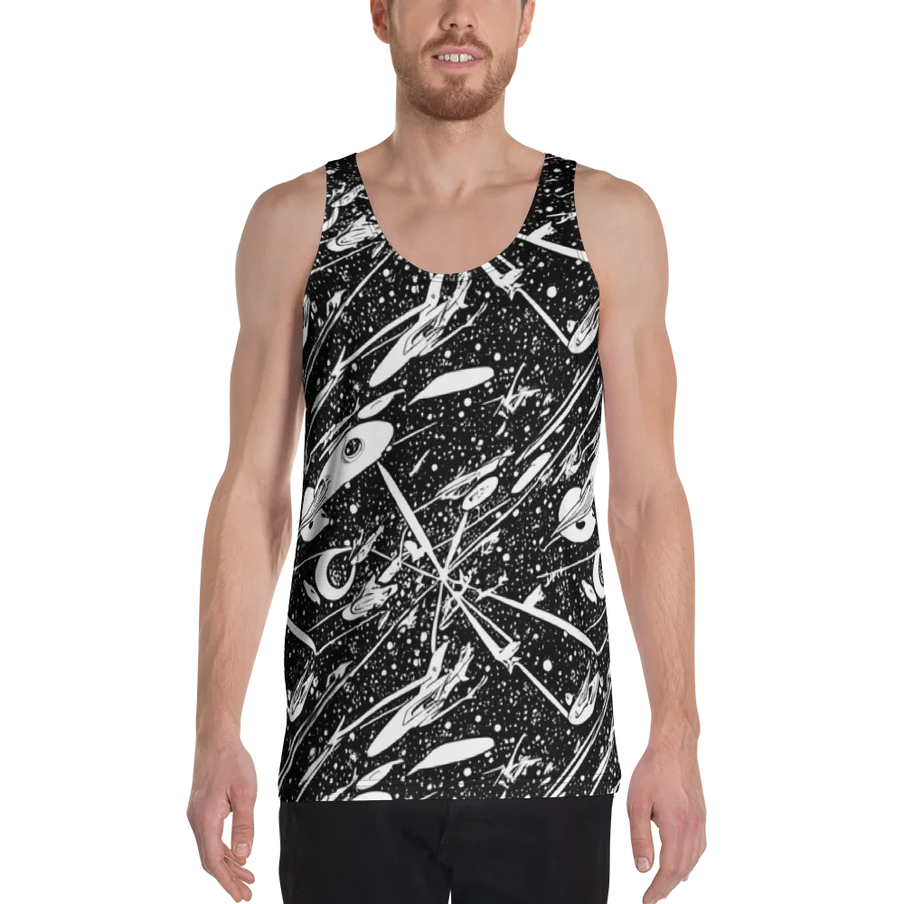 Black Hole Ballet on Men's Tank Top — Front