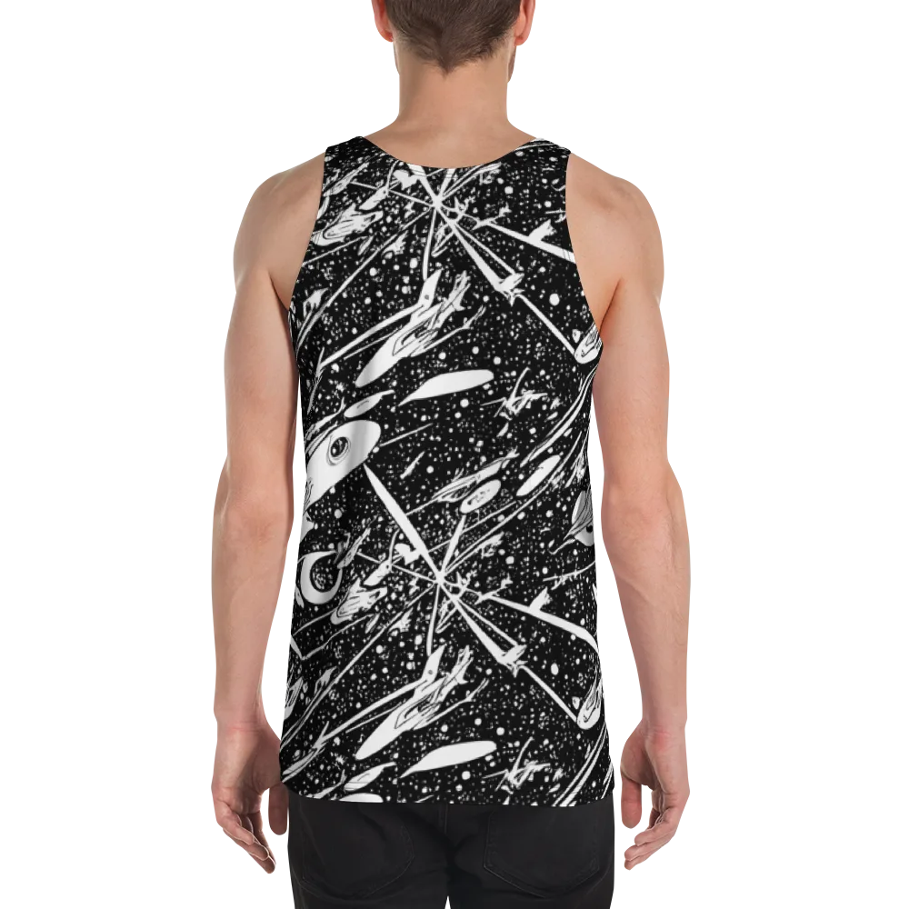Black Hole Ballet on Men's Tank Top — Back
