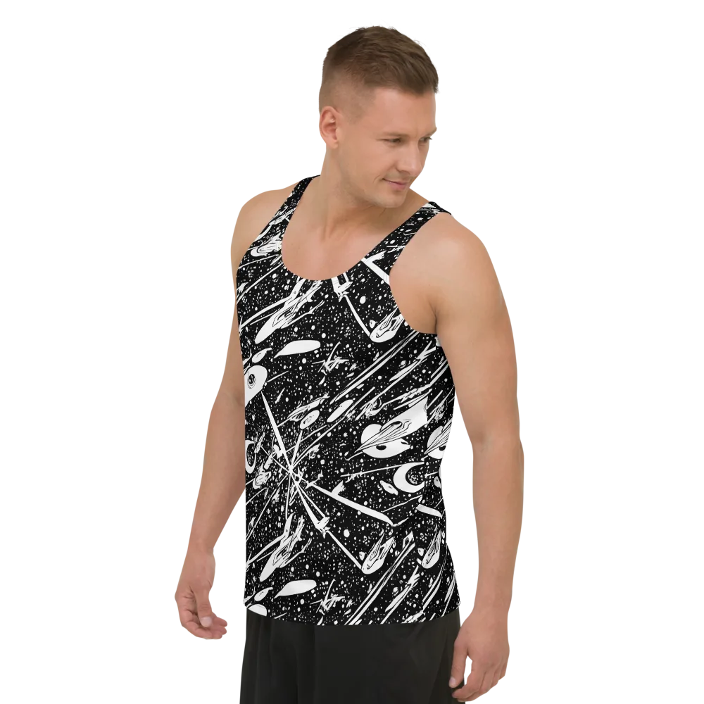 Black Hole Ballet on Men's Tank Top — Left Front