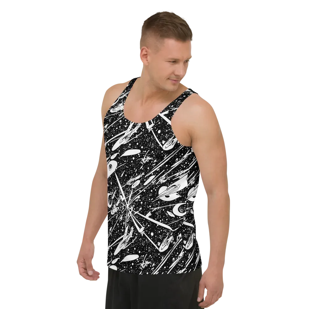 Black Hole Ballet on Men's Tank Top — Left Front