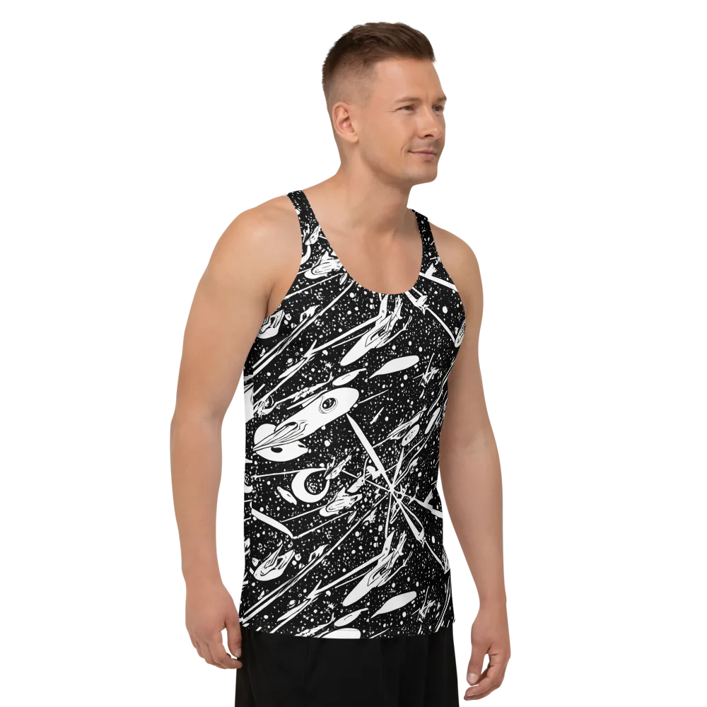 Black Hole Ballet on Men's Tank Top — Right Front
