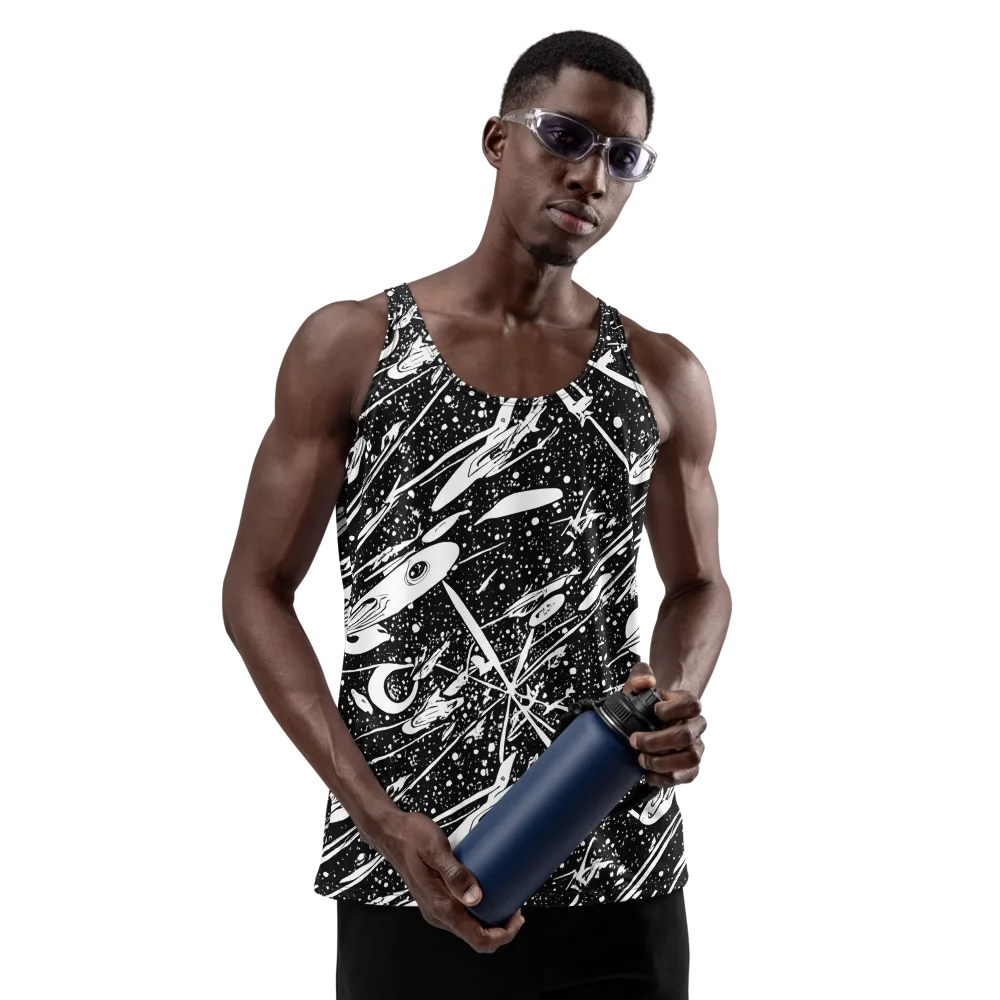 Black Hole Ballet on Men's Tank Top — Front