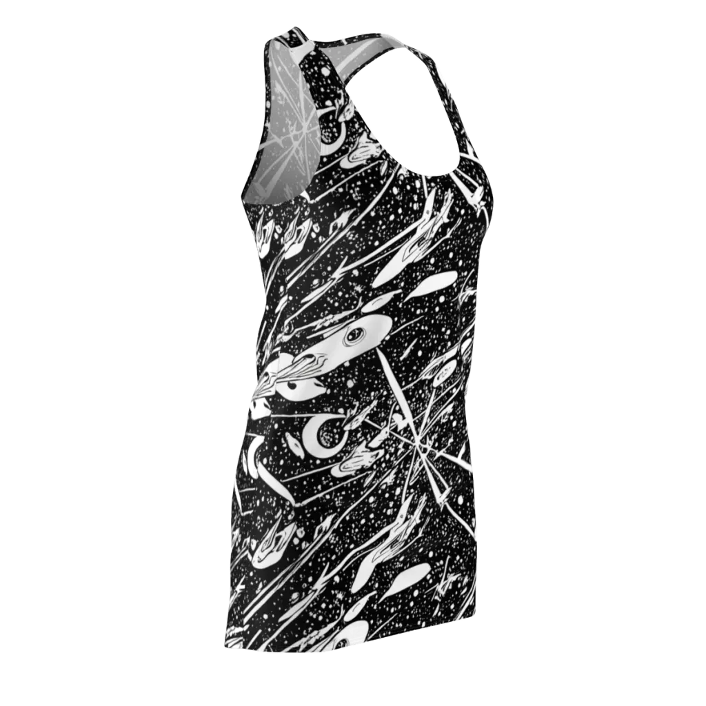 Black Hole Ballet on Racerback Dress — Front Side