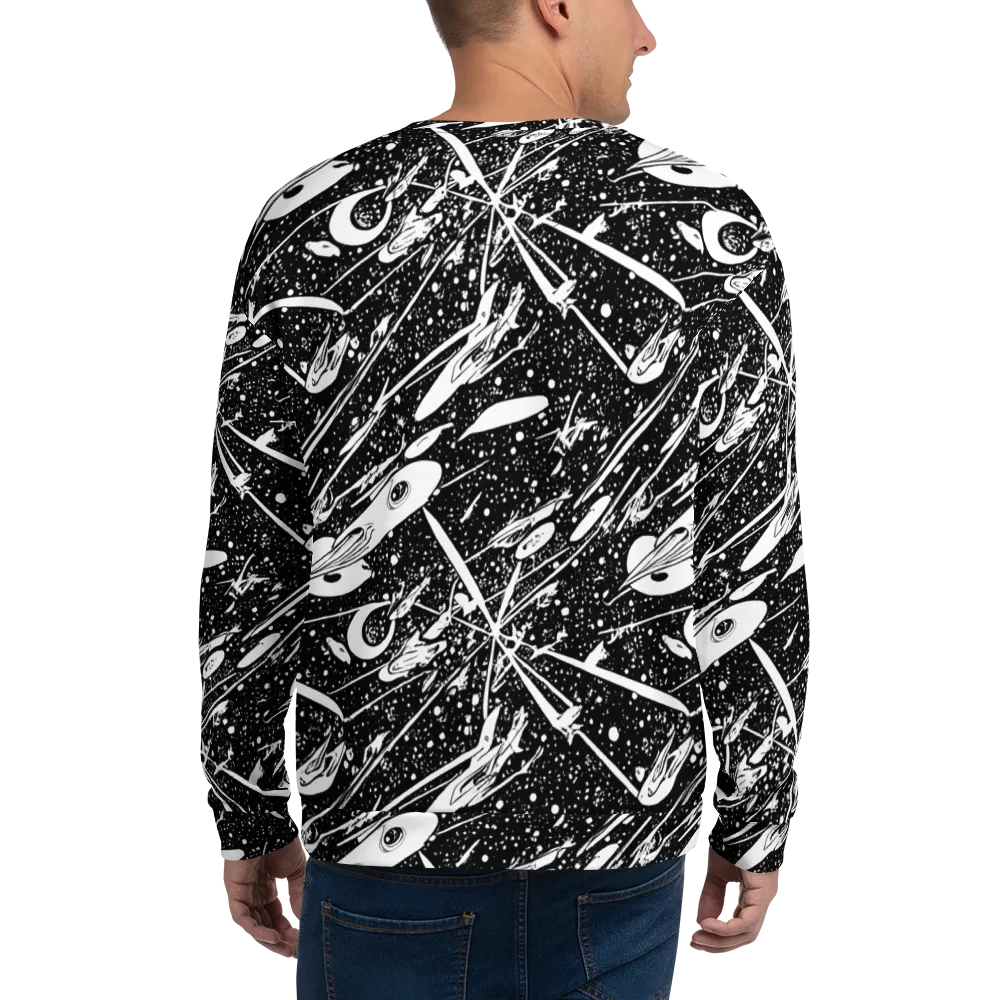 Black Hole Ballet on Sweatshirt — Back