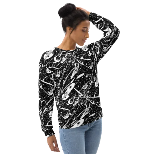 Black Hole Ballet on a Sweatshirt