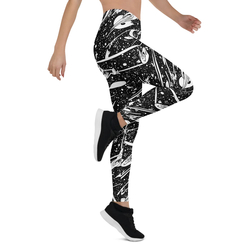 Black Hole Ballet on Leggings — Right