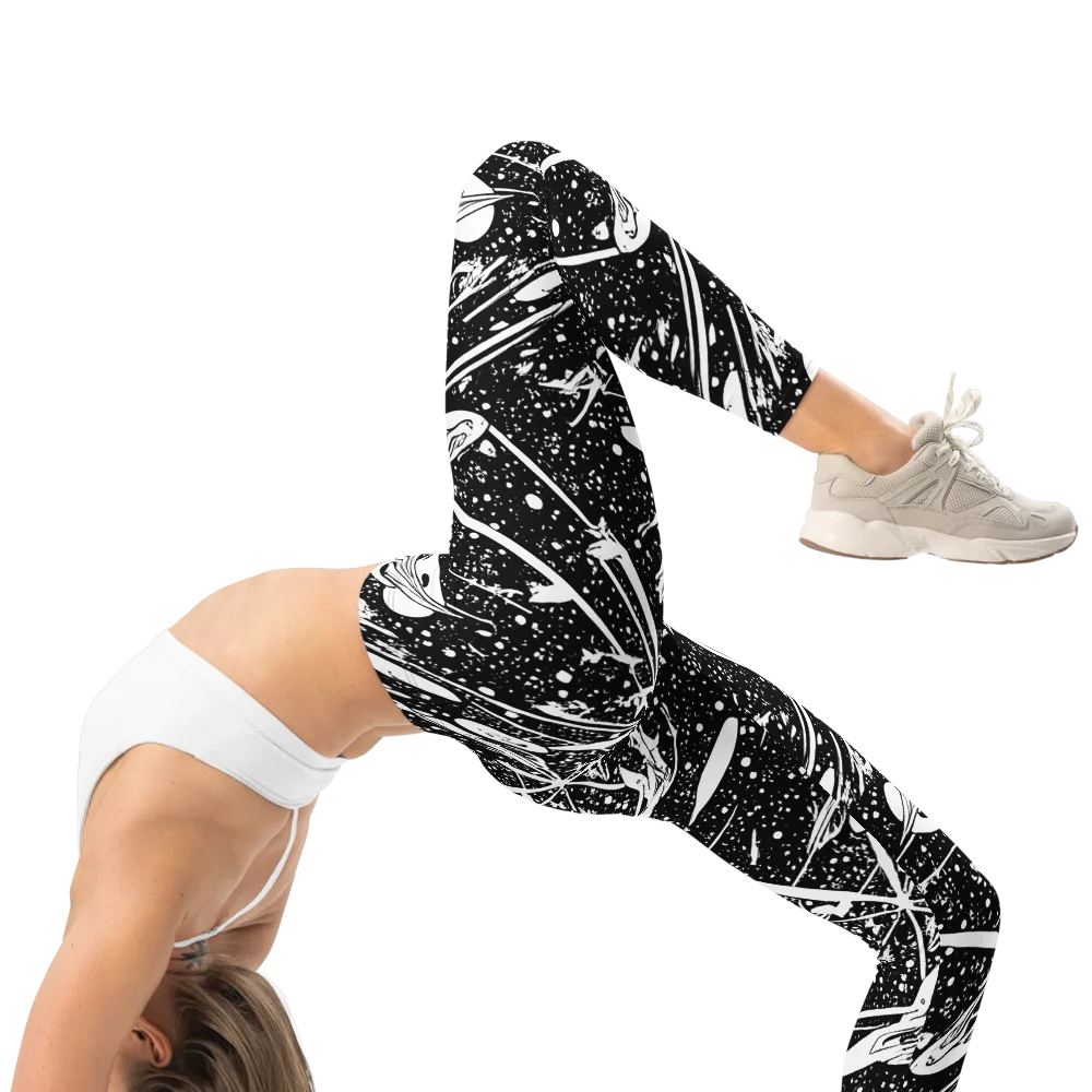 Black Hole Ballet on Leggings — Right