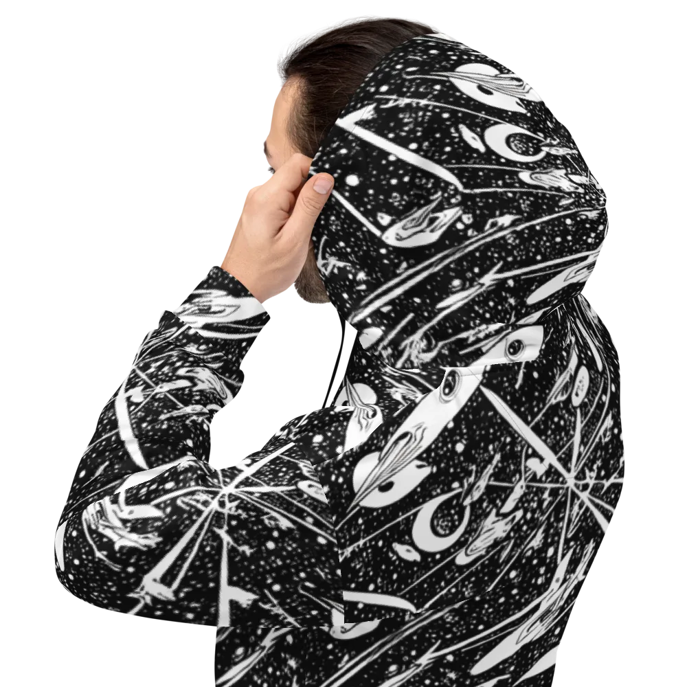 Black Hole Ballet on Hoodie — Back