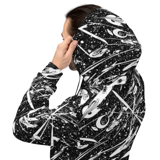 Black Hole Ballet on a Hoodie