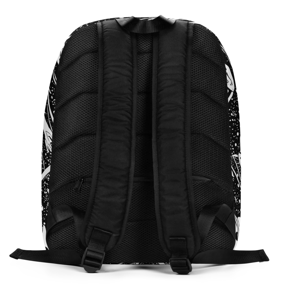 Black Hole Ballet on Minimalist Backpack — Back