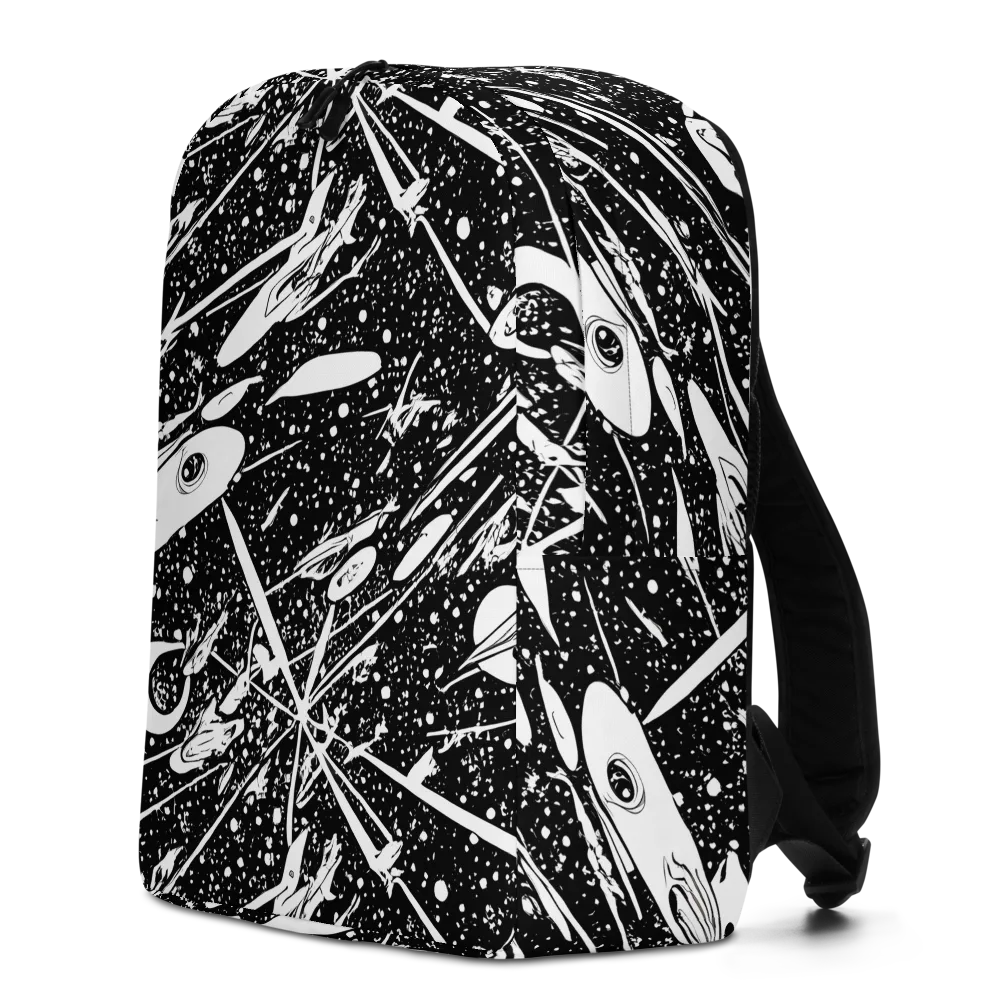 Black Hole Ballet on Minimalist Backpack — Left