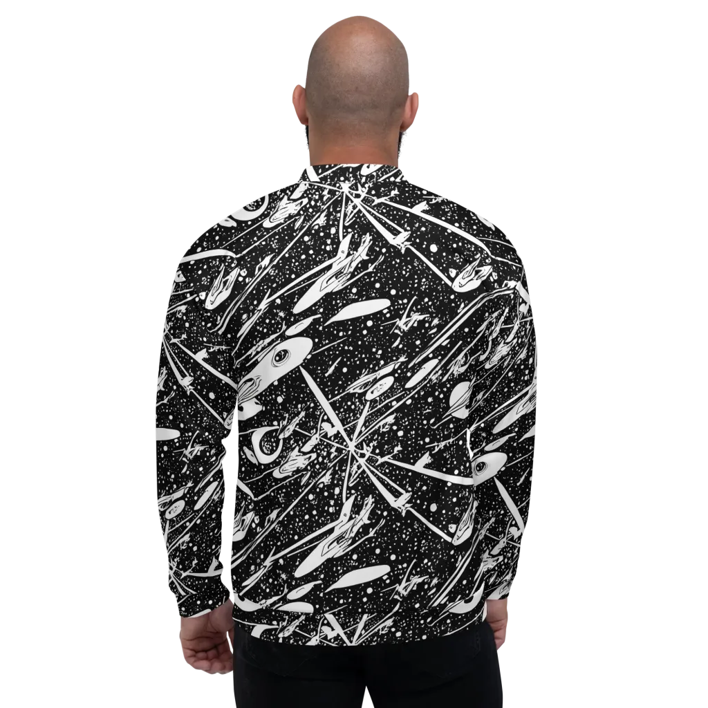 Black Hole Ballet on Bomber Jacket — Back