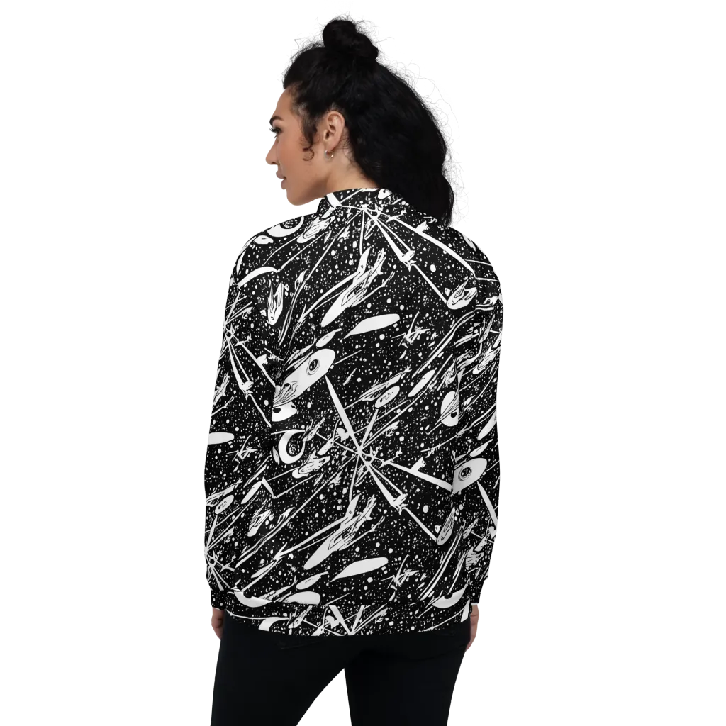 Black Hole Ballet on Bomber Jacket — Back