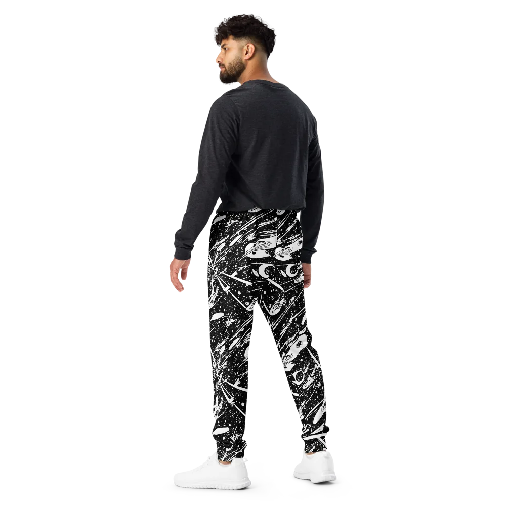 Black Hole Ballet on Men's Joggers — Back