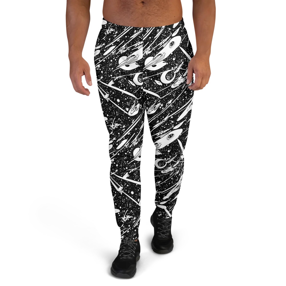 Black Hole Ballet on Men's Joggers — Front