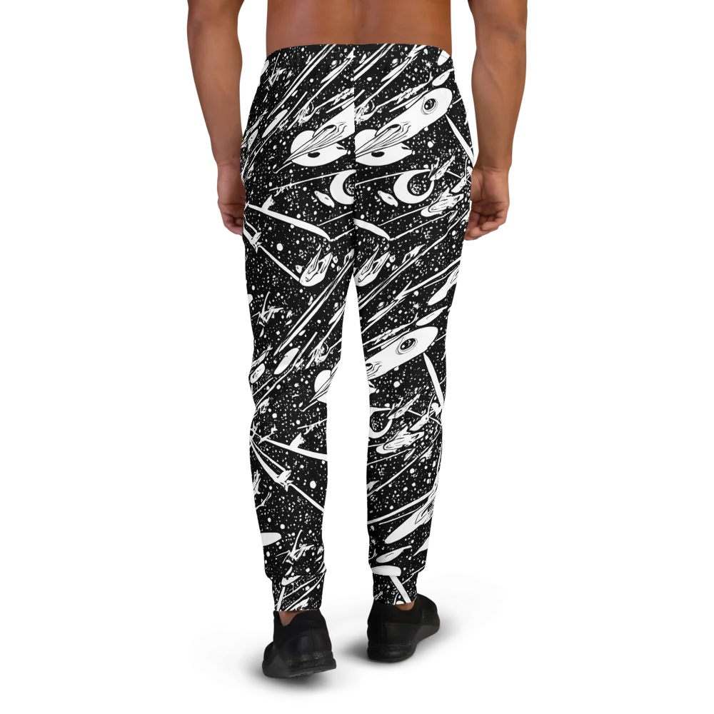 Black Hole Ballet on Men's Joggers — Back